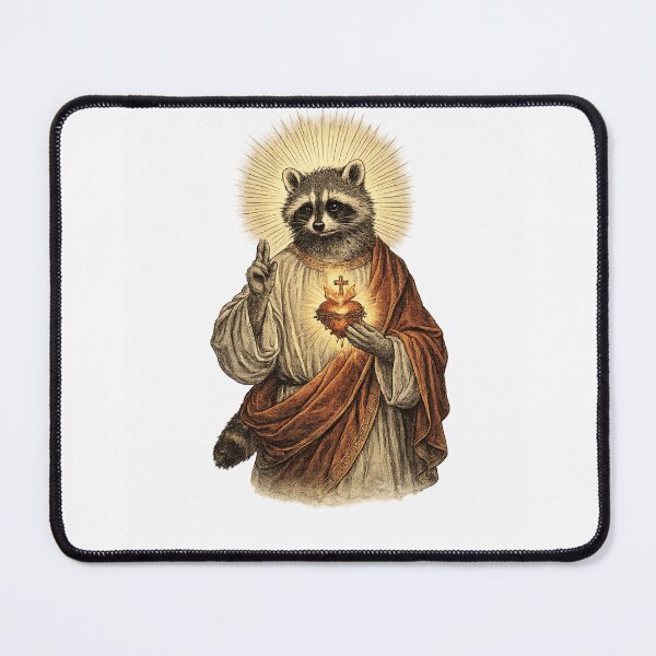 Item preview, Jimothy the Raccoon with Sacred Heart. designed and sold by Anime-Clothes1.