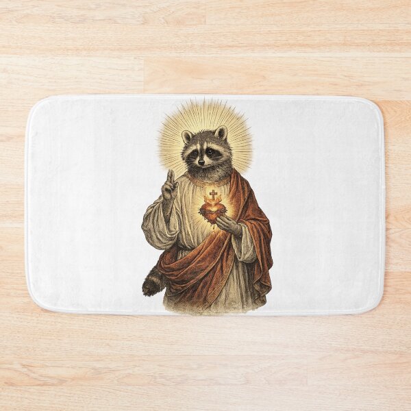 Item preview, Jimothy the Raccoon with Sacred Heart. designed and sold by Anime-Clothes1.