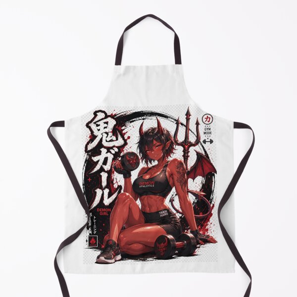 Item preview, Anime Demon Gym Girl Dark Manga Fitness Aesthetic Design designed and sold by Digistore1221.