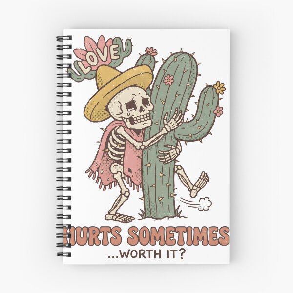 Item preview, Skeleton in Sombrero and Poncho Hugging Spiky Cactus with Pained Expression designed and sold by MisteryDesigner.