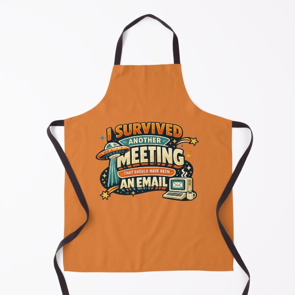 Item preview, I Survived Another Meeting That Should Have Been an Email | Retro Funny Office Meme Sticker designed and sold by StickyDelights.
