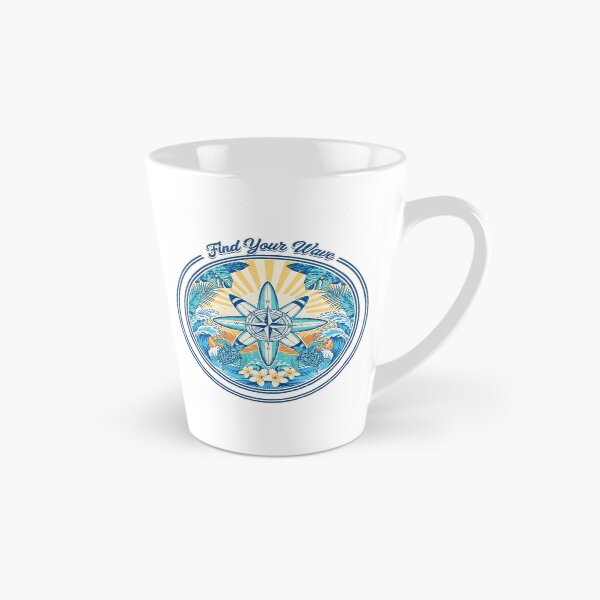 Item preview, Find Your Wave Vintage Tropical Surf Design | Coastal Beach Paradise Summer Vibes designed and sold by Mahilis.