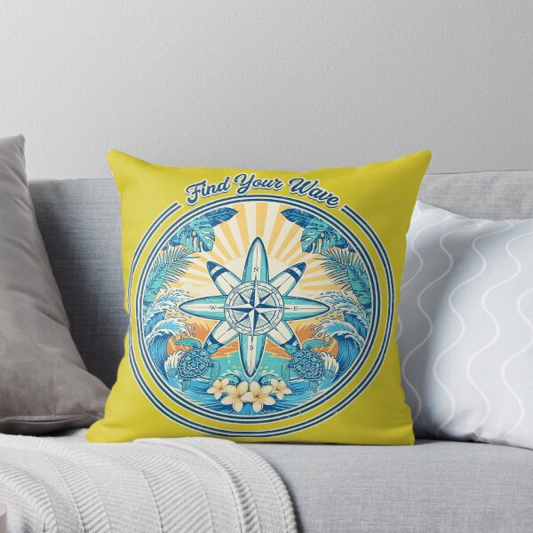 Item preview, Find Your Wave Vintage Tropical Surf Design | Coastal Beach Paradise Summer Vibes designed and sold by Mahilis.