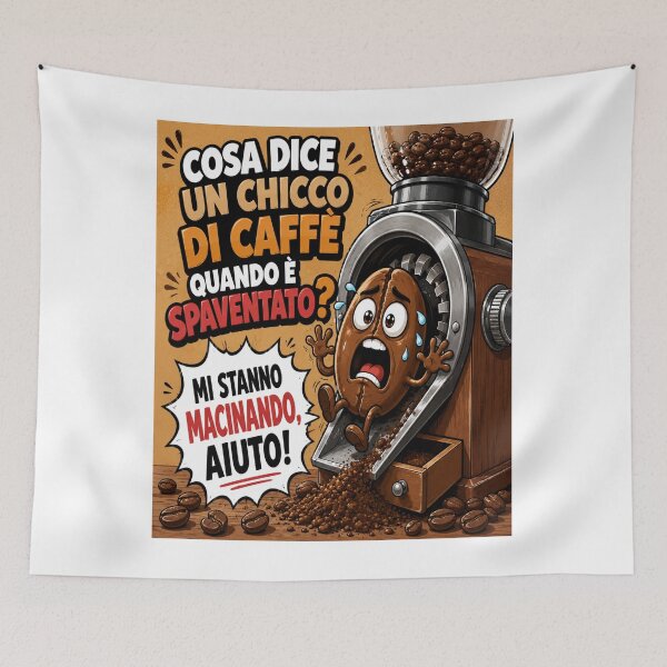 Item preview, Funny Coffee Bean – Coffee Grinder Cartoon Joke designed and sold by RipantinaFantasy .