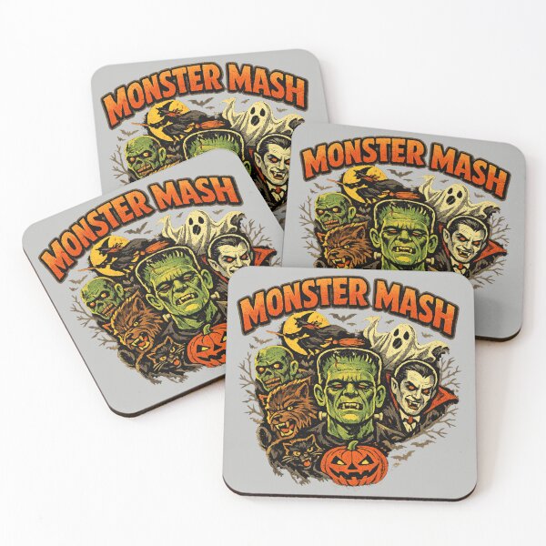 Item preview, Retro Monster Mash Halloween Shirt for Classic Horror Fans designed and sold by POD DYNASTY | Original Print On Demand T-Shirt Graphics.
