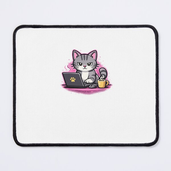 Item preview, office cat designed and sold by DailyQuestPrint.