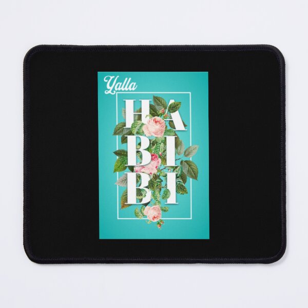 Item preview, Yalla HABIBI - Floral Positivity Design - Arabic Aesthetic Typography designed and sold by D-Islamic.