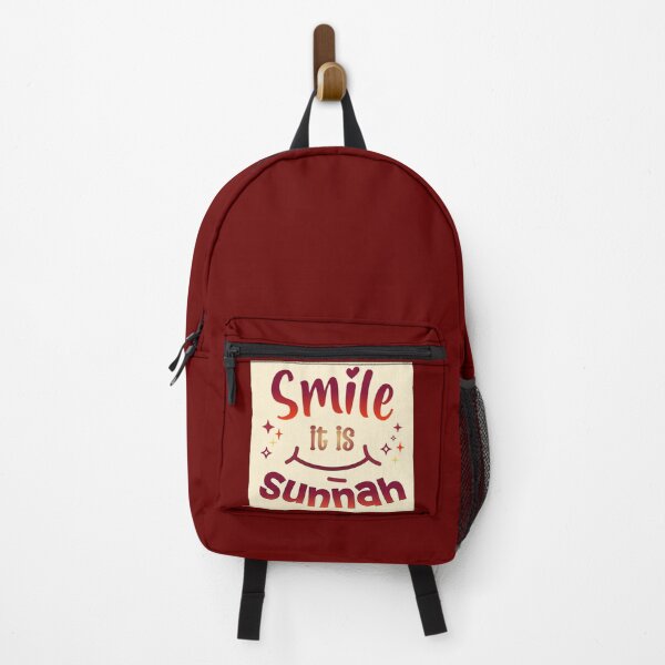 Item preview, Smile, It’s Sunnah ( red )– Islamic Positivity Design designed and sold by D-Islamic.