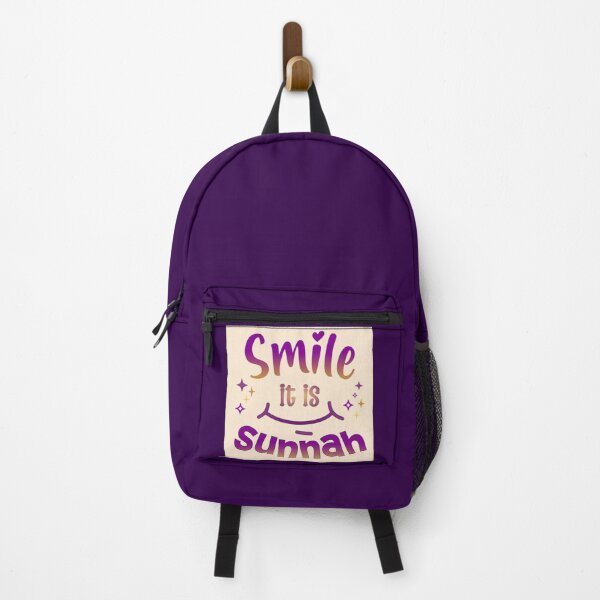 Item preview, Smile, It’s Sunnah ( purple ) – Islamic Positivity Design designed and sold by D-Islamic.