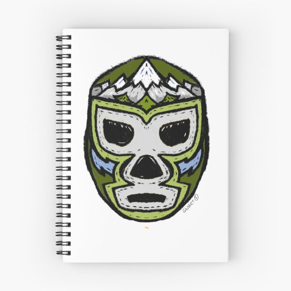 Item preview, El Monte  – The Mountain – Lucha Mask No. 08 | Original Graphic Folk Art by GWART designed and sold by GWARTGB.