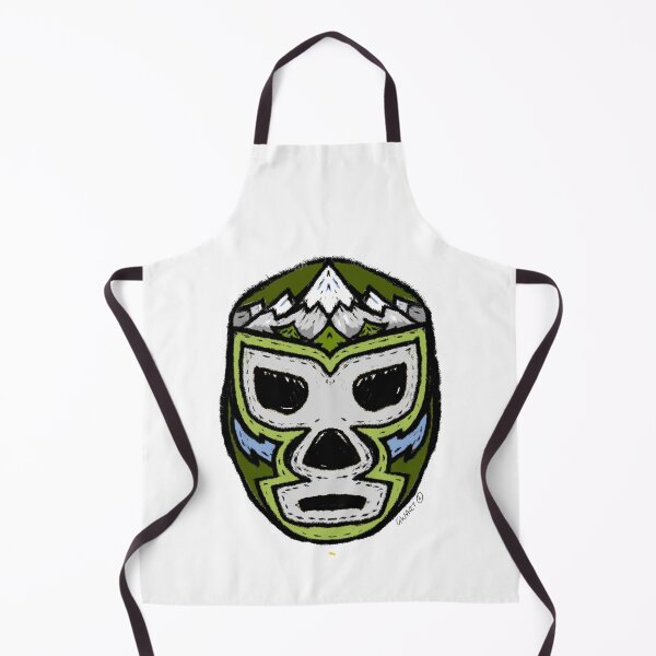 Item preview, El Monte – The Mountain – Lucha Mask No. 08 | Original Graphic Folk Art by GWART designed and sold by GWARTGB.