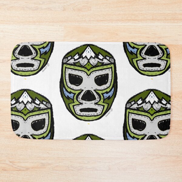 Item preview, El Monte  – The Mountain – Lucha Mask No. 08 | Original Graphic Folk Art by GWART designed and sold by GWARTGB.