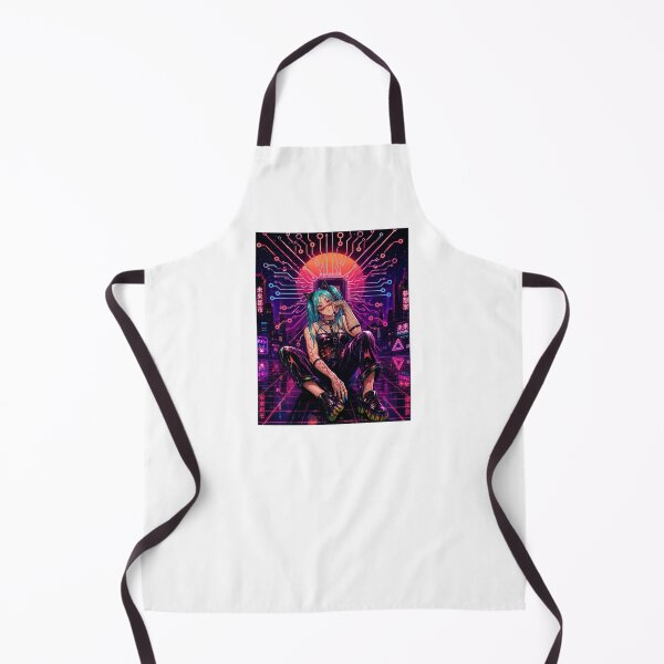 Item preview, Cyberpunk Cat Girl | Neon Synthwave Anime Aesthetic designed and sold by Suzaku Studio.