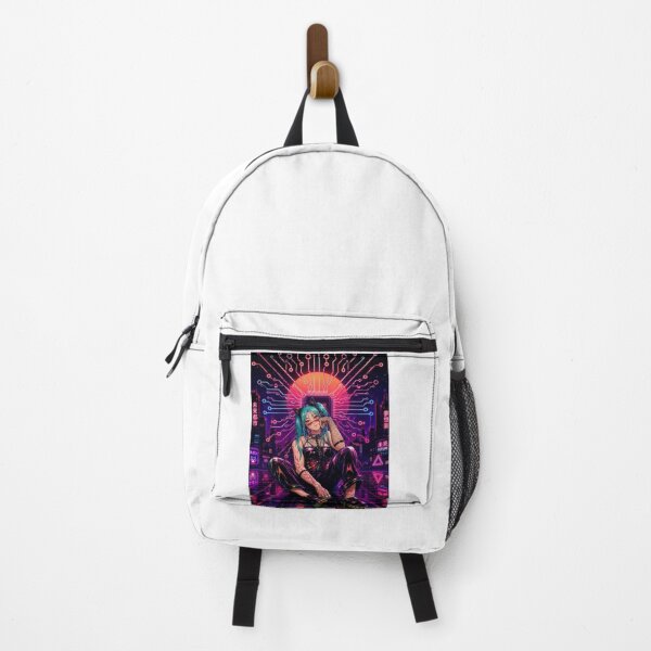 Item preview, Cyberpunk Cat Girl | Neon Synthwave Anime Aesthetic designed and sold by Suzaku Studio.
