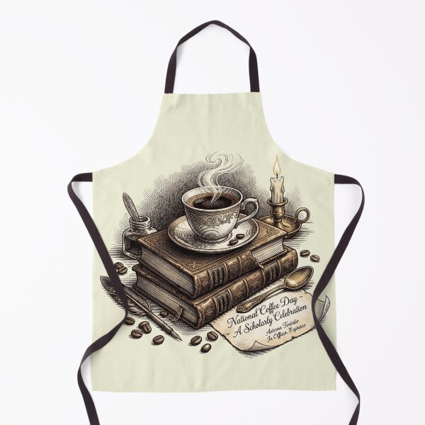 Item preview, Vintage Scholarly Coffee Illustration Dark Academia Aesthetic designed and sold by Pride Emblem Prints.