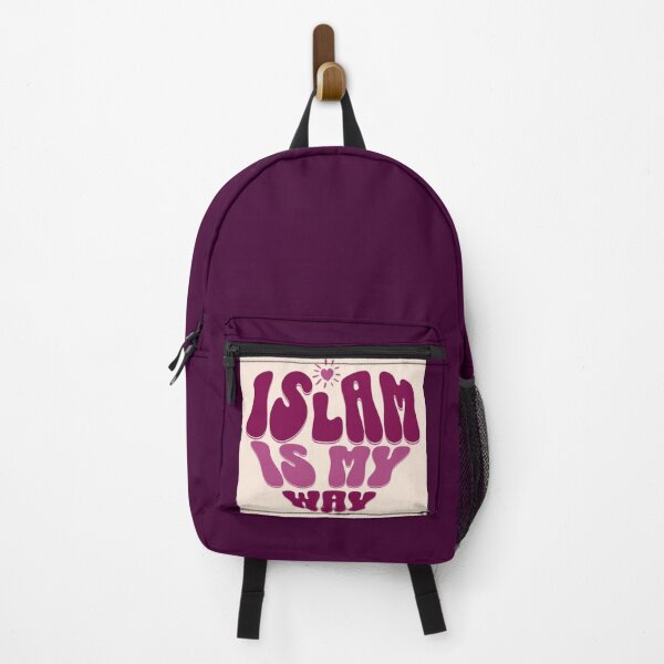 Item preview, Islam Is My Way ( purple ) – Bold Heart Typography Design designed and sold by D-Islamic.