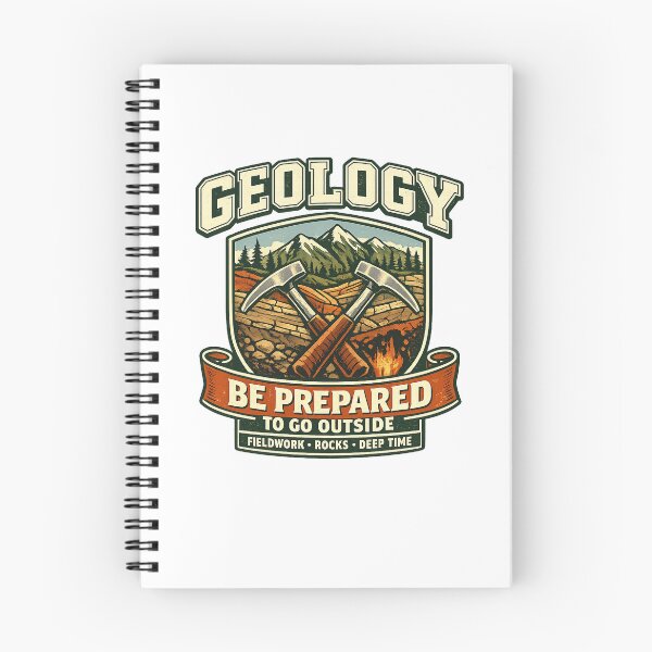 Item preview, Geology – Be Prepared to Go Outside Vintage Fieldwork Design designed and sold by Past in Threads.
