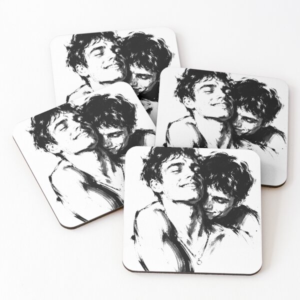Item preview, Couple Hug Tender Romance Ink Fashion Art designed and sold by ferquirarte.