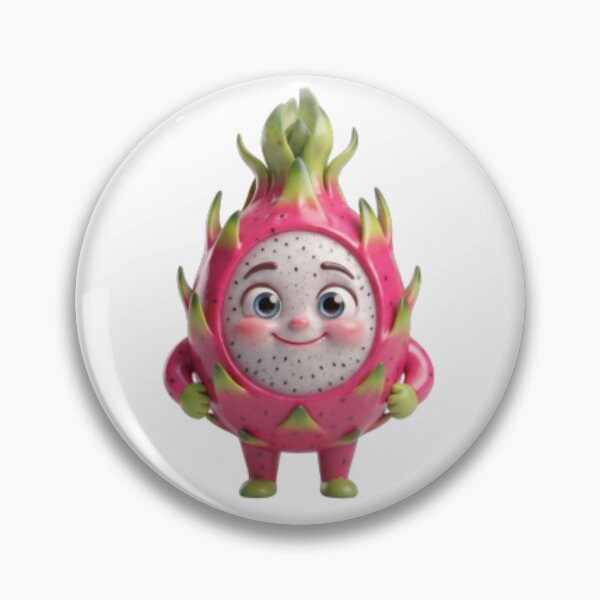 Item preview, Cute Happy Dragon Fruit 3D Character Tee designed and sold by TripleVertex-1.