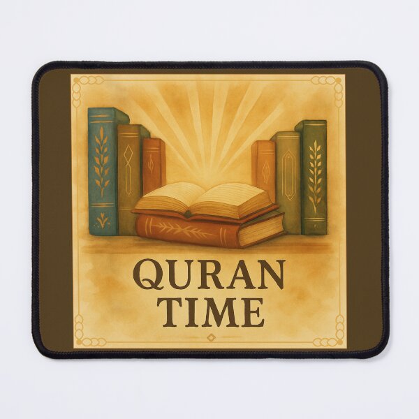 Item preview, Quran Time – Watercolor Islamic Bookshelf Art Print designed and sold by D-Islamic.
