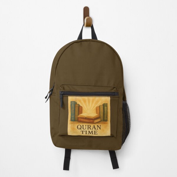 Item preview, Quran Time – Watercolor Islamic Bookshelf Art Print designed and sold by D-Islamic.