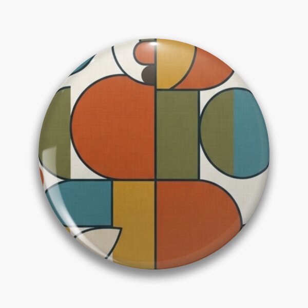 Item preview, Retro 70s Mid Century Modern Geometric Pattern designed and sold by ATAMLEHArt.