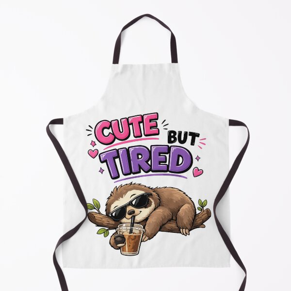Item preview, Cute but tired sloth with iced coffee designed and sold by HandicraftArt.