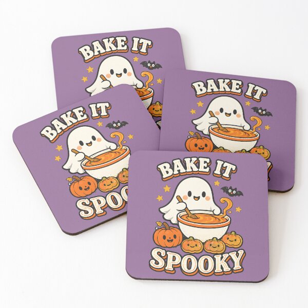 Item preview, Bake It Spooky Ghost Baking Halloween Design | Cute Pumpkin Batter | Retro Bakery Typography designed and sold by  MAD's Recreation Studio.