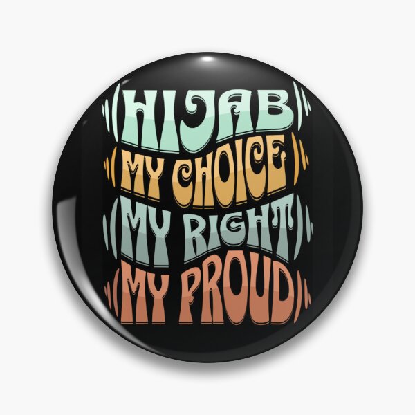 Item preview, Hijab my Choice my Right my Proud (black) - Islamic Inspirational Quote Design designed and sold by D-Islamic.