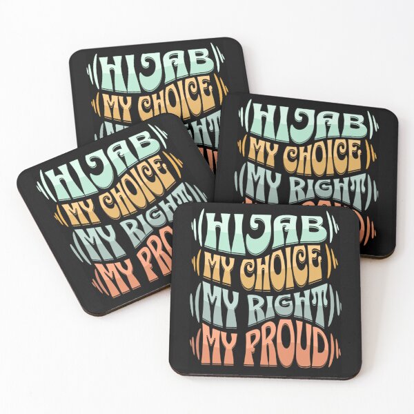 Item preview, Hijab my Choice my Right my Proud (black) - Islamic Inspirational Quote Design designed and sold by D-Islamic.