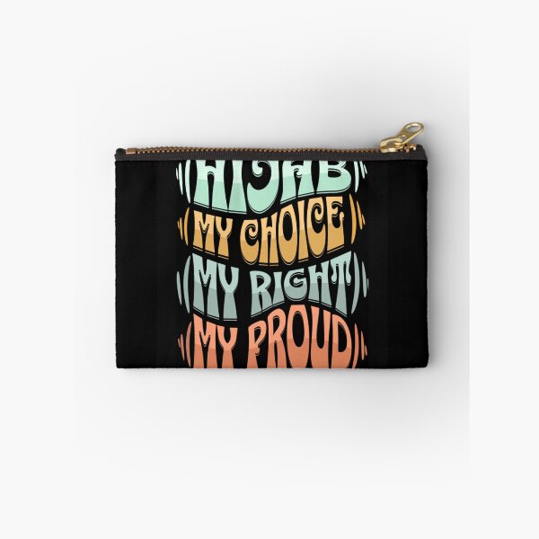 Item preview, Hijab my Choice my Right my Proud (black) - Islamic Inspirational Quote Design designed and sold by D-Islamic.