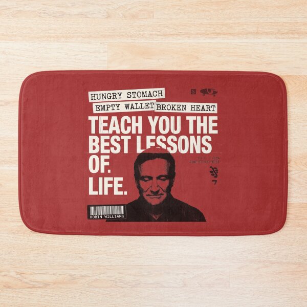 Item preview, Hungry Stomach Empty Wallet Broken Heart Quote - Robin Williams designed and sold by Enea Kelo.