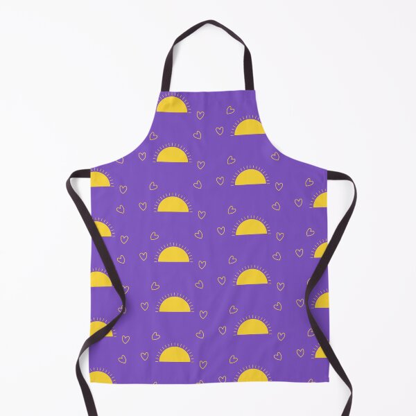 Item preview, Sunrise and Heart Seamless Pattern on Purple Background designed and sold by foudart.