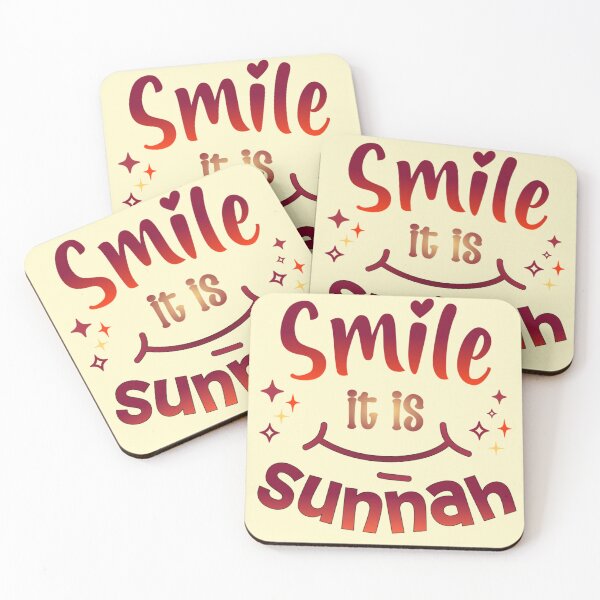 Item preview, Smile, It’s Sunnah ( red, no Bg )– Islamic Positivity Design designed and sold by D-Islamic.
