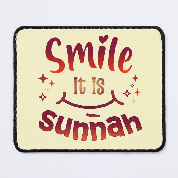 Item preview, Smile, It’s Sunnah ( red, no Bg )– Islamic Positivity Design designed and sold by D-Islamic.