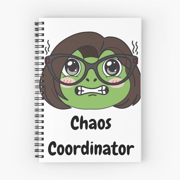 Item preview, Glup Frog Chaos Coordinator - Funny Corporate Office Humor Sticker designed and sold by Chonkibao.