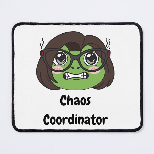 Item preview, Glup Frog Chaos Coordinator - Funny Corporate Office Humor Sticker designed and sold by Chonkibao.