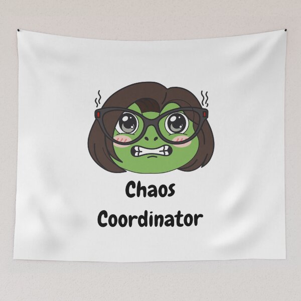 Item preview, Glup Frog Chaos Coordinator - Funny Corporate Office Humor Sticker designed and sold by Chonkibao.
