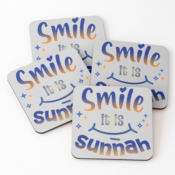Item preview, Smile, It’s Sunnah ( blue, no Bg ) – Islamic Positivity Design designed and sold by D-Islamic.