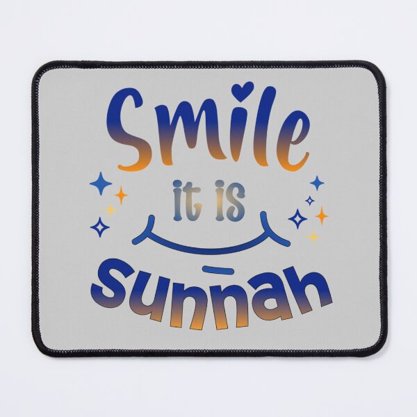 Item preview, Smile, It’s Sunnah ( blue, no Bg ) – Islamic Positivity Design designed and sold by D-Islamic.
