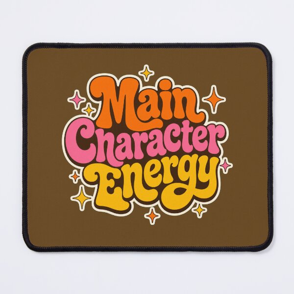 Item preview, Main Character Energy Retro 70s Groovy Typography designed and sold by Aliplus+.