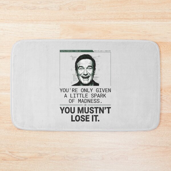 Item preview, Spark Of Madness Quote - Robin Williams designed and sold by Enea Kelo.