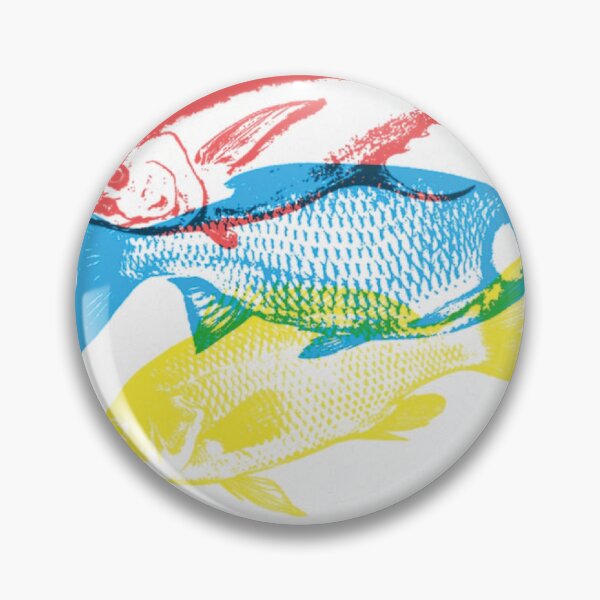 Item preview, Vintage Japanese Woodcut Fish: Coastal Nautical Stamp and Vibrant Watercolor Marine Art Poster designed and sold by benja-08.