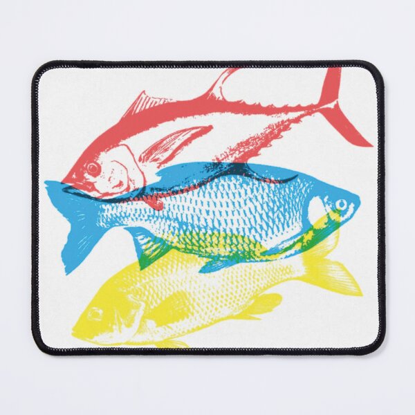Item preview, Vintage Japanese Woodcut Fish: Coastal Nautical Stamp and Vibrant Watercolor Marine Art Poster designed and sold by benja-08.
