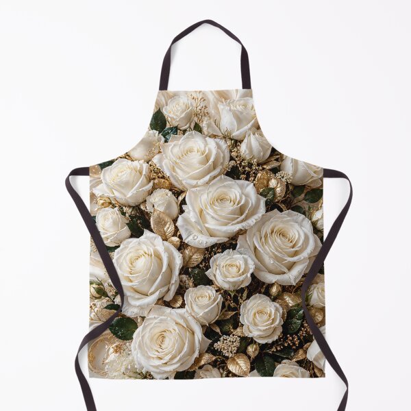 Item preview, Luxury Ivory White Roses Artwork designed and sold by Marlaq fashion .