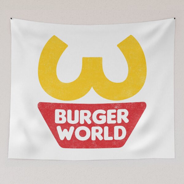 Item preview, Burger World (Chest Pocket) designed and sold by huckblade.