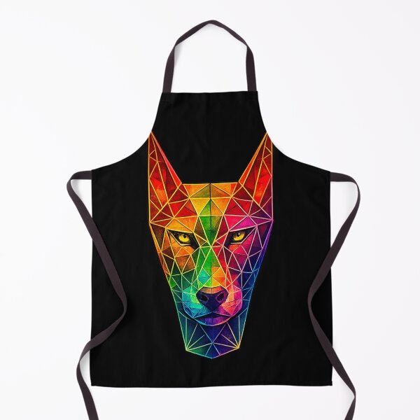 Item preview, Colorful Geometric Dog Head Polygon Art | Rainbow Low Poly Dog Illustration | Modern Abstract Canine Artwork designed and sold by Geometric Art..