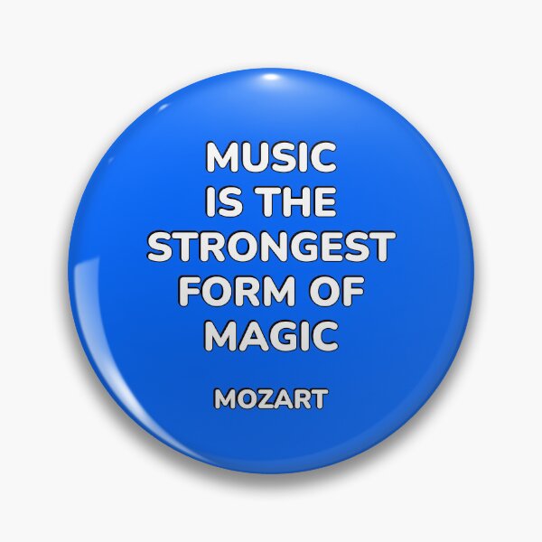 Item preview, Mozart Quote - Music is the strongest form of magic  - quotes about music designed and sold by Inspirationmotivation.