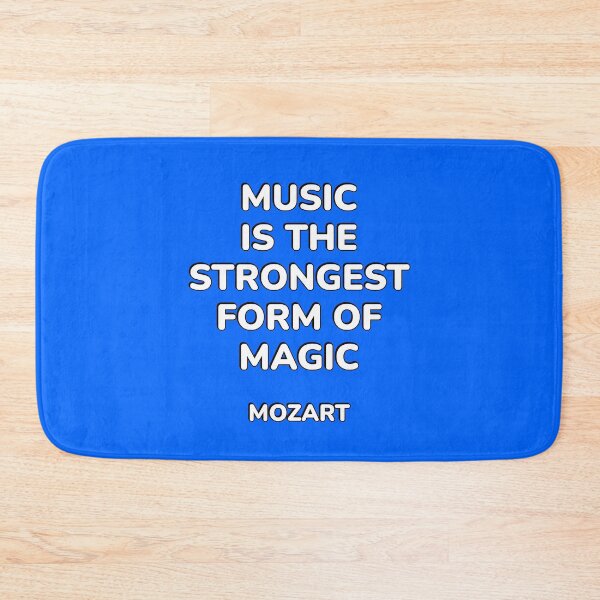 Item preview, Mozart Quote - Music is the strongest form of magic  - quotes about music designed and sold by Inspirationmotivation.