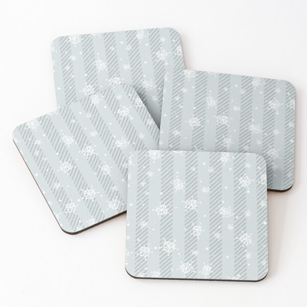 Item preview, Silver Christmas Stripes designed and sold by JanGrackle.